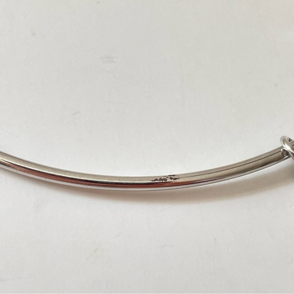 Lia Sophia Silver Tone Charm Bangle - Picture 7 of 7
